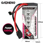Vendite calde GNB GAONENG 9500MAH 4S 4 s2p 15.2V 140C HV RC LiPo batteria cablato custodia rigida XT90 per 1:8 auto da corsa 1/8